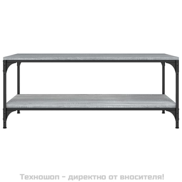 Кафе маса, сив сонома, 80x50x40 см, инженерно дърво