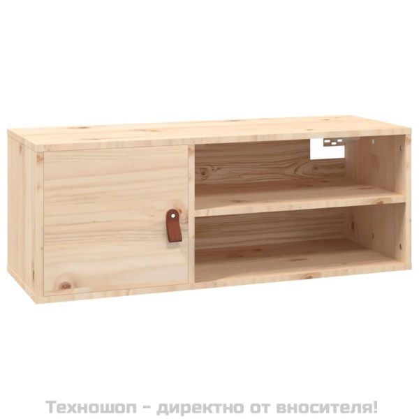 Стенни шкафове, 2 бр, 80x30x30 см, бор масив
