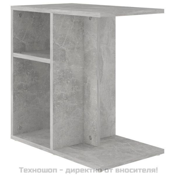 Странична маса, бетонно сива, 50x30x50 см, ПДЧ