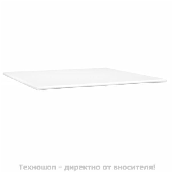 Боксспринг легло с матрак, черно, 200x200 см, изкуствена кожа