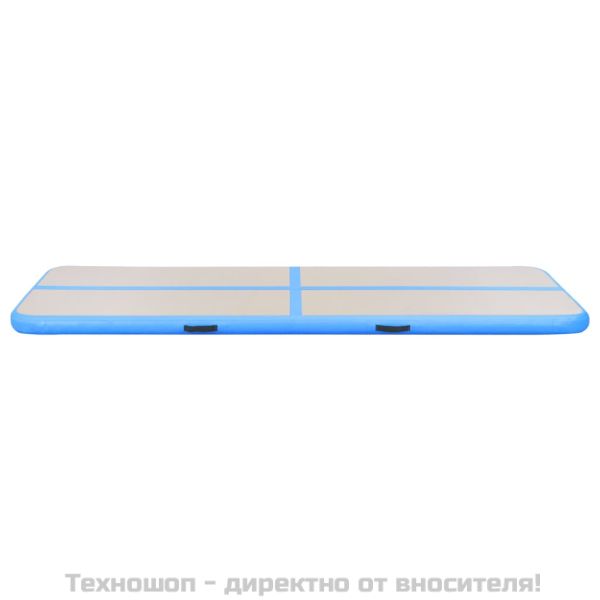 Надуваем дюшек за гимнастика с помпа, 500x100x10 см, PVC, син