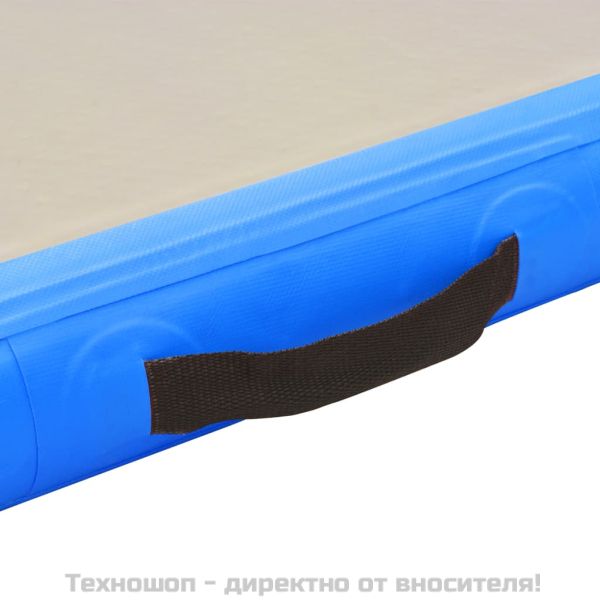Надуваем дюшек за гимнастика с помпа, 500x100x10 см, PVC, син