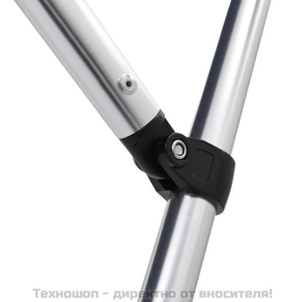 Тента за лодка, 4 дъги, бяла, 243x196x137 см