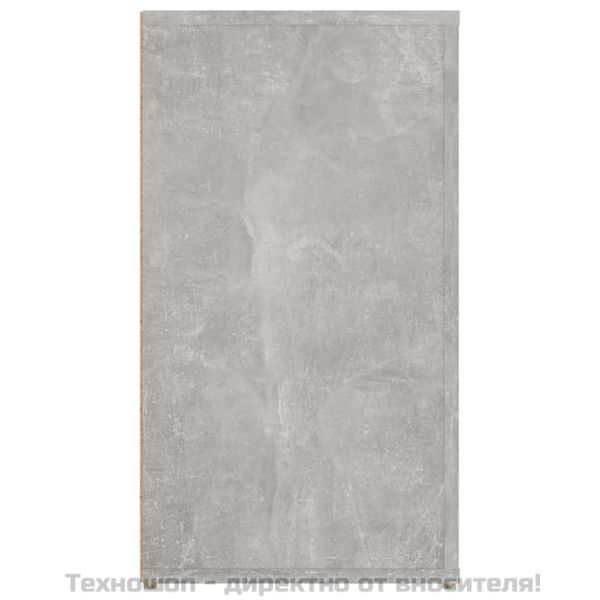 Сайдборд, бетонно сив, 100x33x59,5 см, инженерно дърво