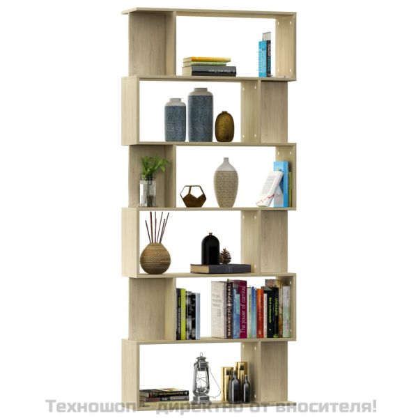 Разделител за стая, дъб сонома, 80x24x192 см, инженерно дърво