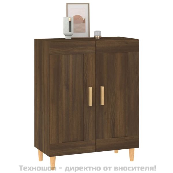 817335 Сайдборд, Кафяв дъб, 69,5x34x90 см, инженерно дърво