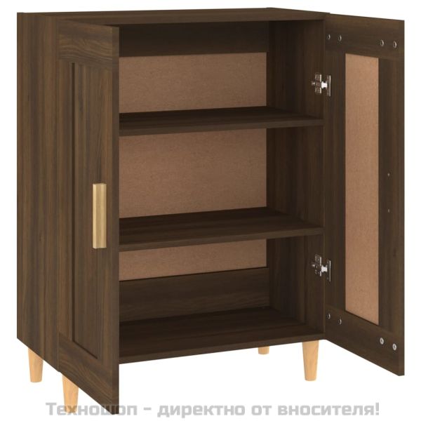 817335 Сайдборд, Кафяв дъб, 69,5x34x90 см, инженерно дърво