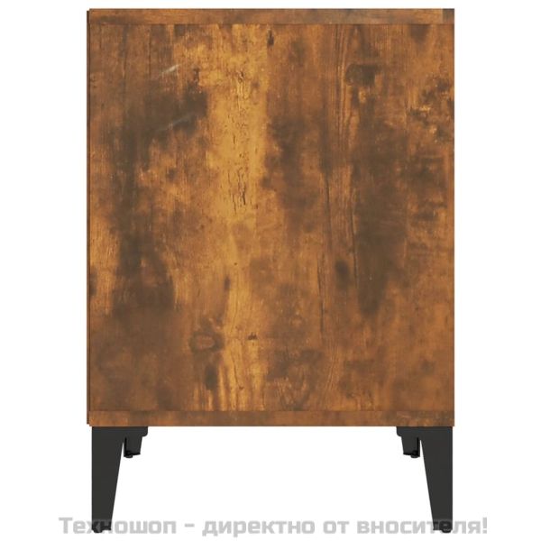 Нощни шкафчета 2 бр опушен дъб 40x35x50 см