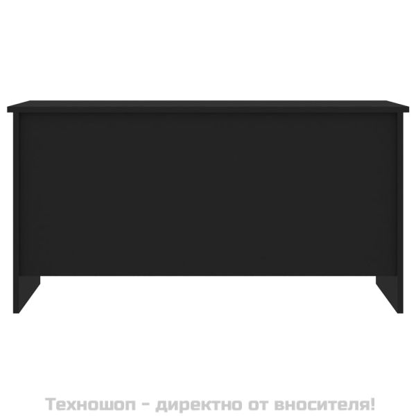 Маса за кафе, черна, 102x55,5x52,5 см, инженерно дърво