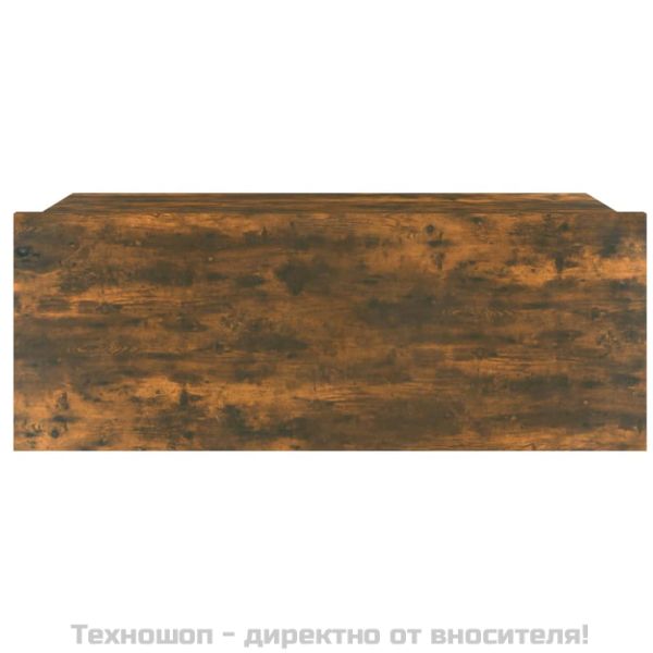 Плаващи нощни шкафчета 2 бр опушен дъб 40x30x15 см инж. дърво