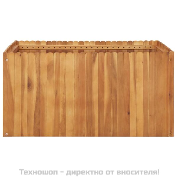 Градинска повдигната леха, 100x100x50 см, акациево дърво масив