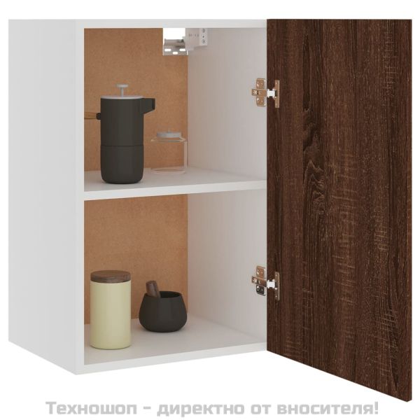 Висящ шкаф "Lyon" кафяв дъб 39,5x31x60 см, инженерно дърво