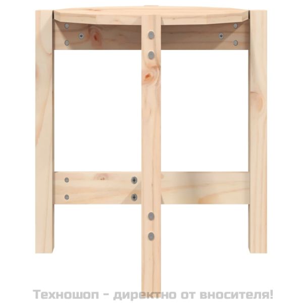 Кафе маса, Ø 42,5x45 см, борово дърво масив
