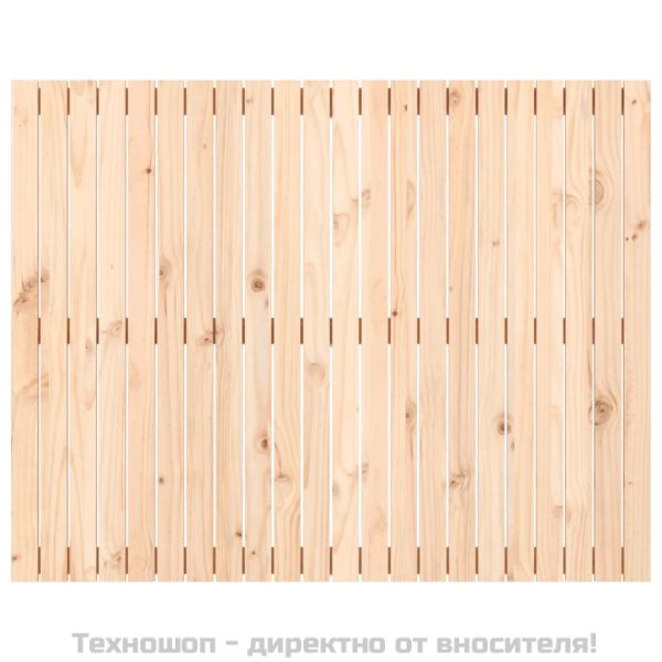 Стенна табла за спалня, 140x3x110 см, борово дърво масив