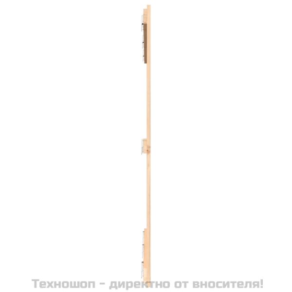 Стенна табла за спалня, 140x3x110 см, борово дърво масив