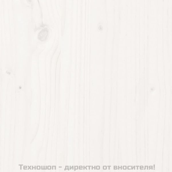 Рамка за легло, бор масив, 75x190 см, бяла, Small Single