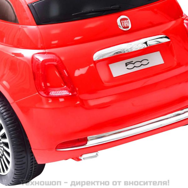 Детска електрическа кола Fiat 500, червена