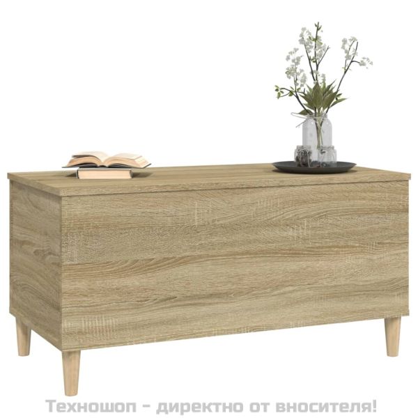 Кафе маса, дъб сонома, 90x44,5x45 см, инженерно дърво