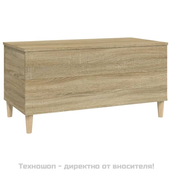 Кафе маса, дъб сонома, 90x44,5x45 см, инженерно дърво