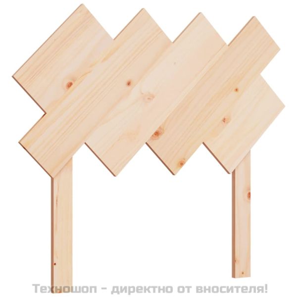 Горна табла за легло, 92x3x81 см, бор масив