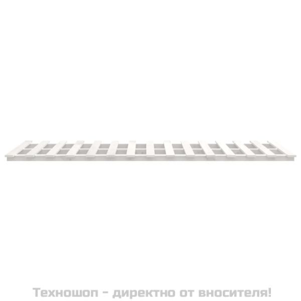 Рамка за легло, бяла, борово дърво масив, 90x200 см