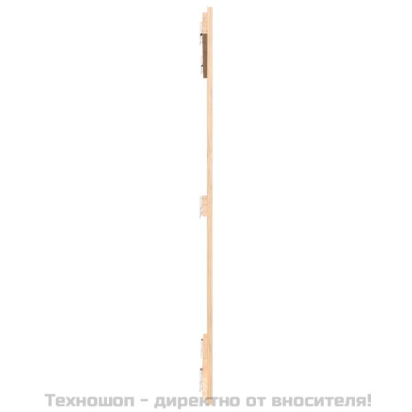 Стенна табла за спалня, 95,5x3x110 см, борово дърво масив