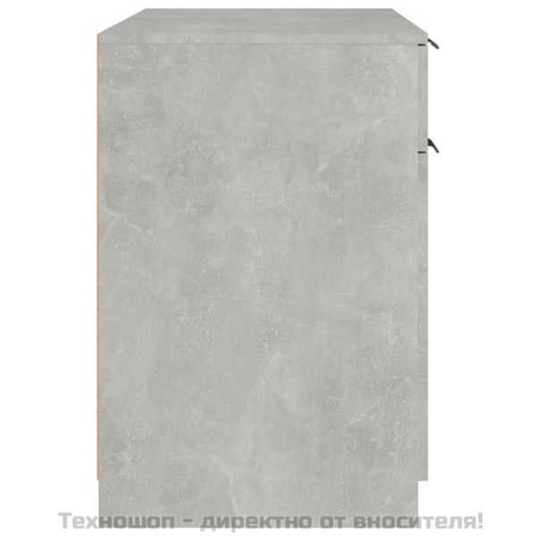 Бюро, бетонно сиво, 100x50x75 см, инженерно дърво