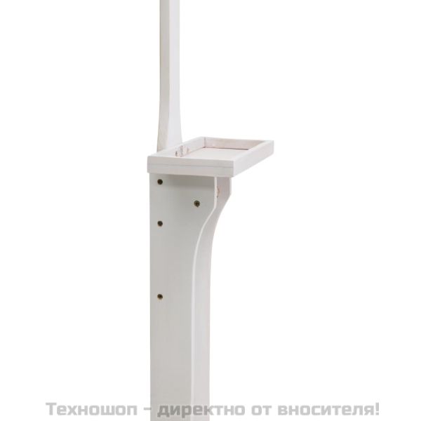 Градински душ, бял, дърво