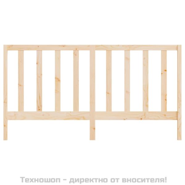 Горна табла за легло, 206x4x100 см, бор масив