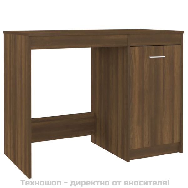 Бюро, кафяв дъб, 100x50x76 см, инженерно дърво