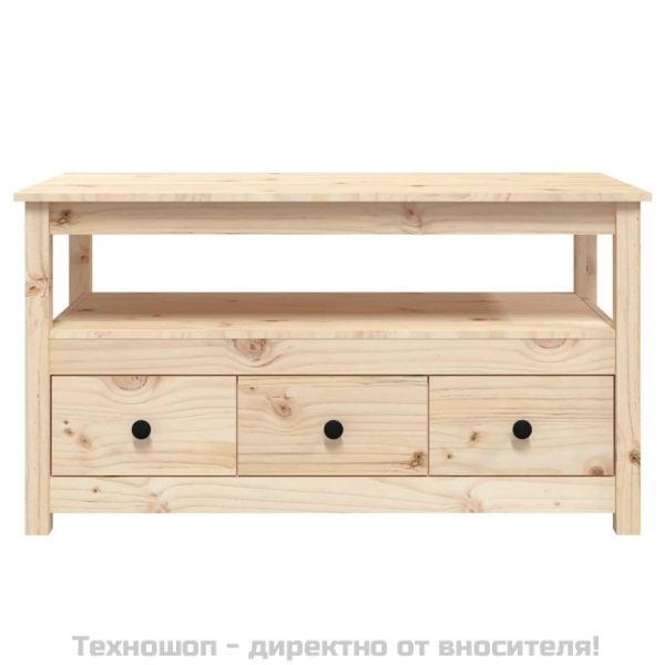 Кафе маса, 102x49x55 см, борово дърво масив