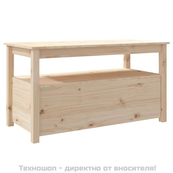 Кафе маса, 102x49x55 см, борово дърво масив