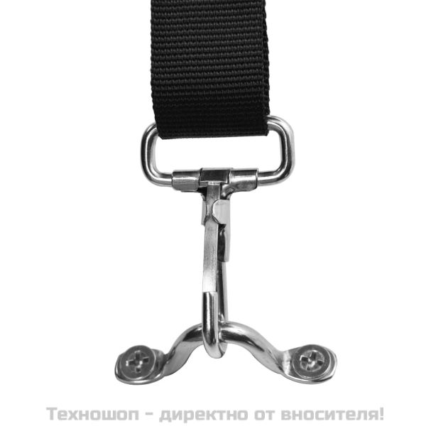 Тента за лодка, 3 дъги, антрацит, 183x196x137 см