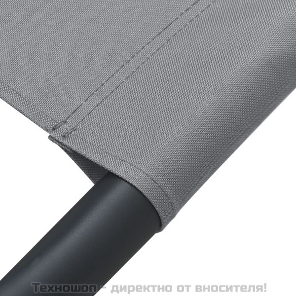 Градинско лаундж легло, текстил, антрацит