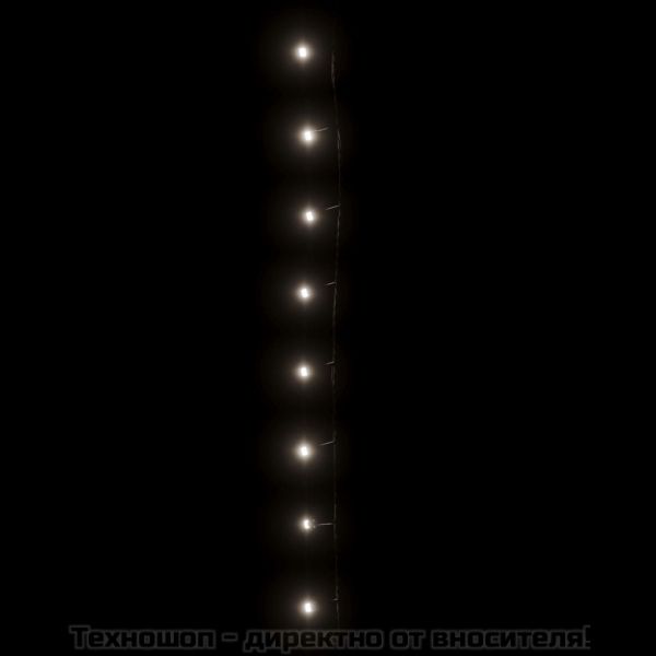 Светещ стринг 600 LED закрито или открито IP44 60 м студено бял