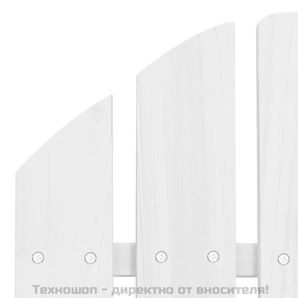 Градински стол, дърво, бял