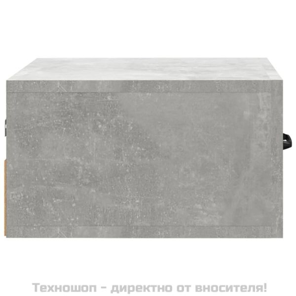 Нощно шкафче за стенен монтаж, бяло, 35x35x20 см