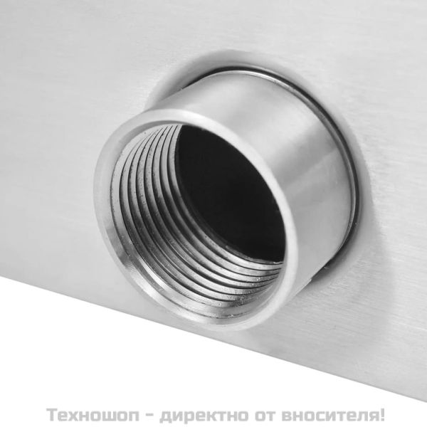 Фонтан за басейни, неръждаема стомана, 50x30x90 см, сребрист