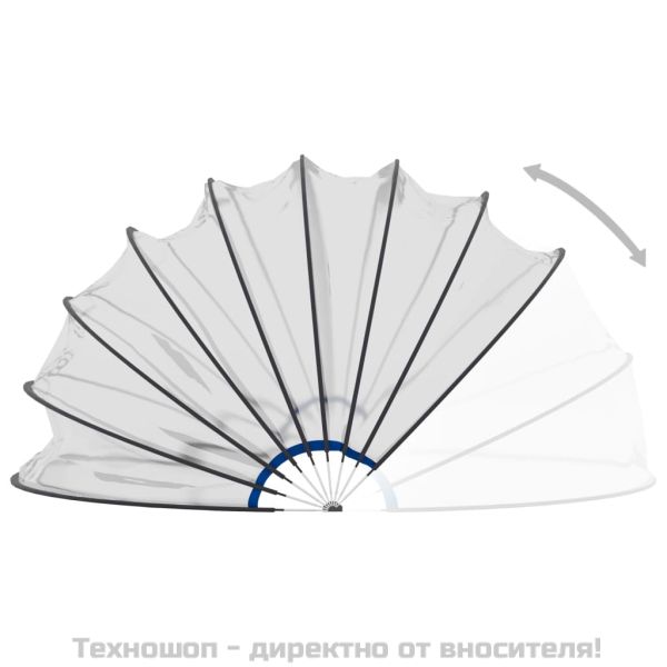 Купол за басейн 559x275 см