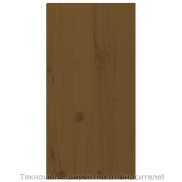 Стенни шкафове, 2 бр, меденокафяви, 30x30x60 см, бор масив