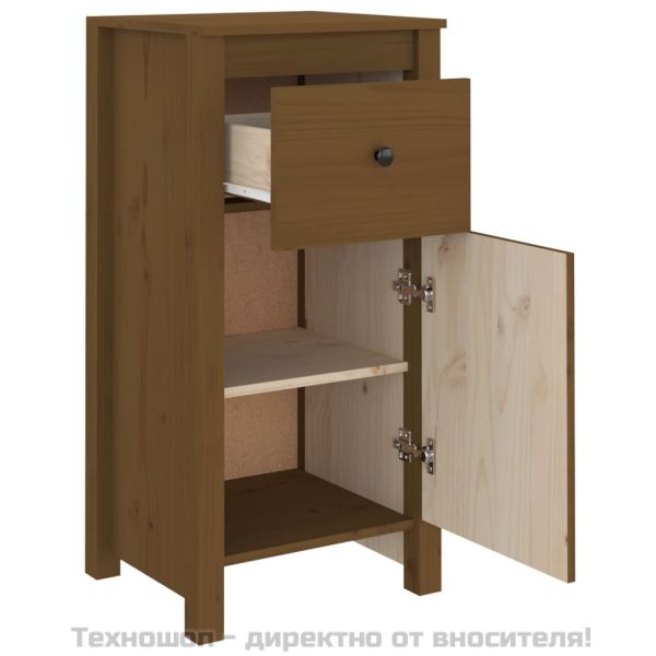 Сайдборди, 2 бр, меденокафяви, 40x35x80 см, бор масив