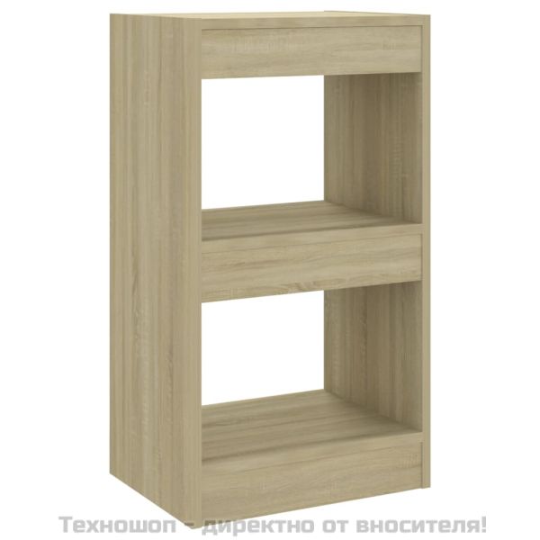 Библиотека/разделител за стая, дъб сонома, 40x30x72 см