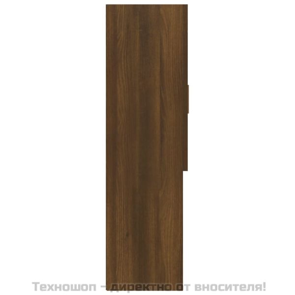 Шкаф за пералня, кафяв дъб, 70,5x25,5x90 см