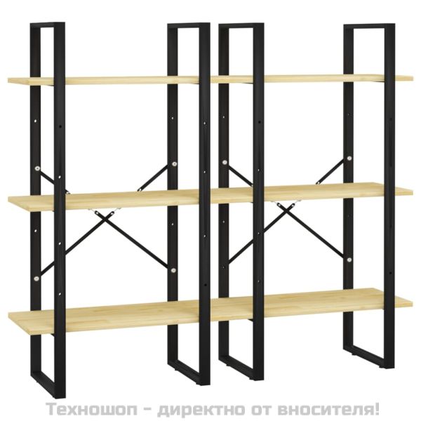 Етажерка, 60x30x210 см, борово дърво масив