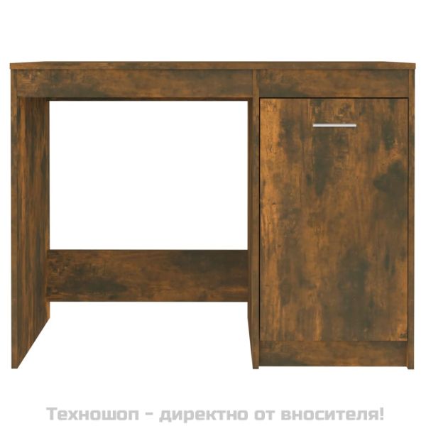 Бюро, опушен дъб, 100x50x76 см, инженерно дърво