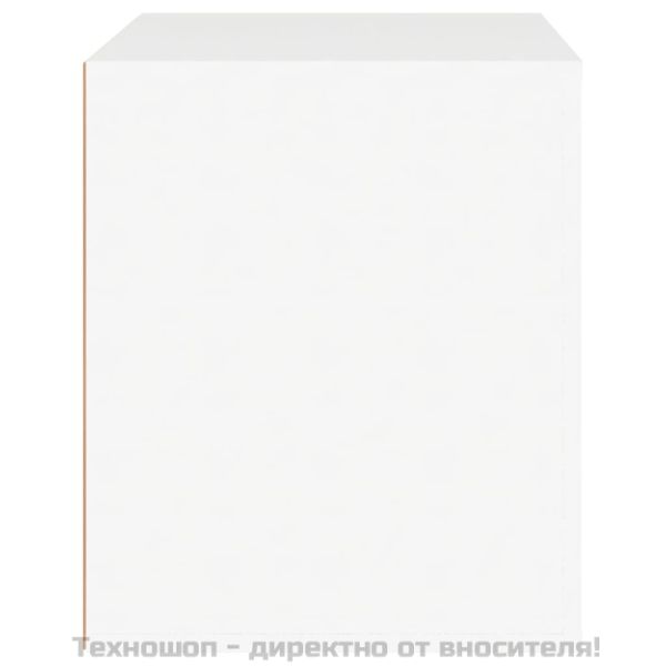 Нощно шкафче, бяло, 50x39x47 см