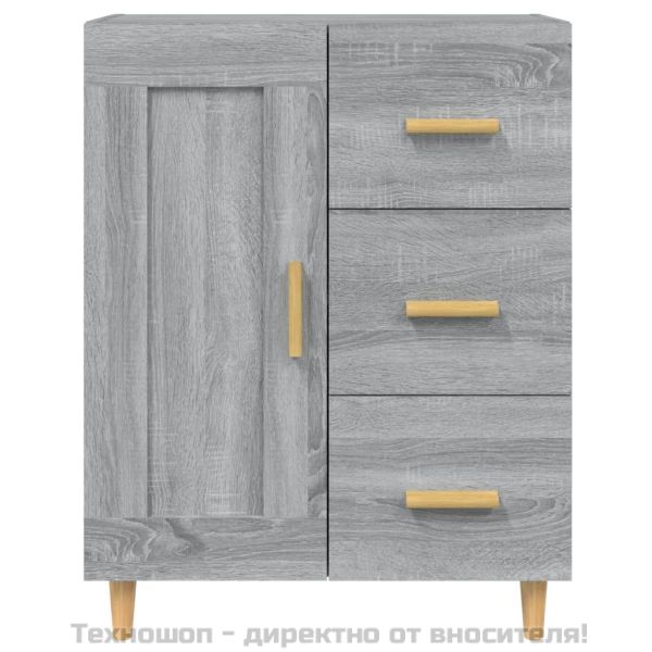 Сайдборд, сив сонома, 69,5x34x90 см, инженерно дърво