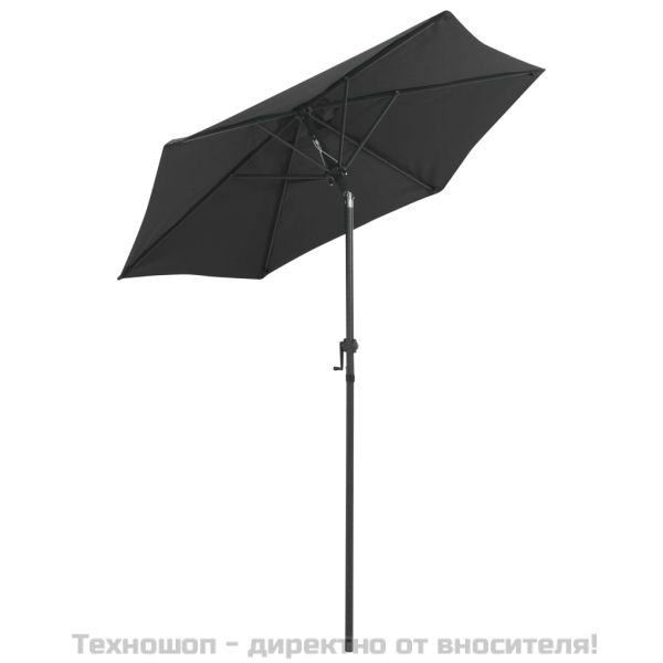Чадър за слънце, антрацит, 200x224 см, алуминий
