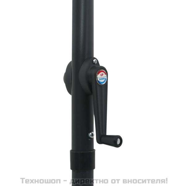 Чадър за слънце, антрацит, 200x224 см, алуминий