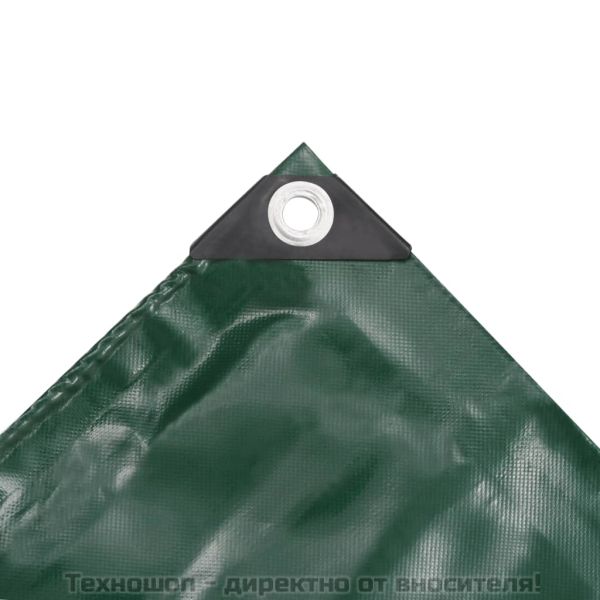 Брезентово платнище, 650 гр/м², 4x5 м, цвят зелен